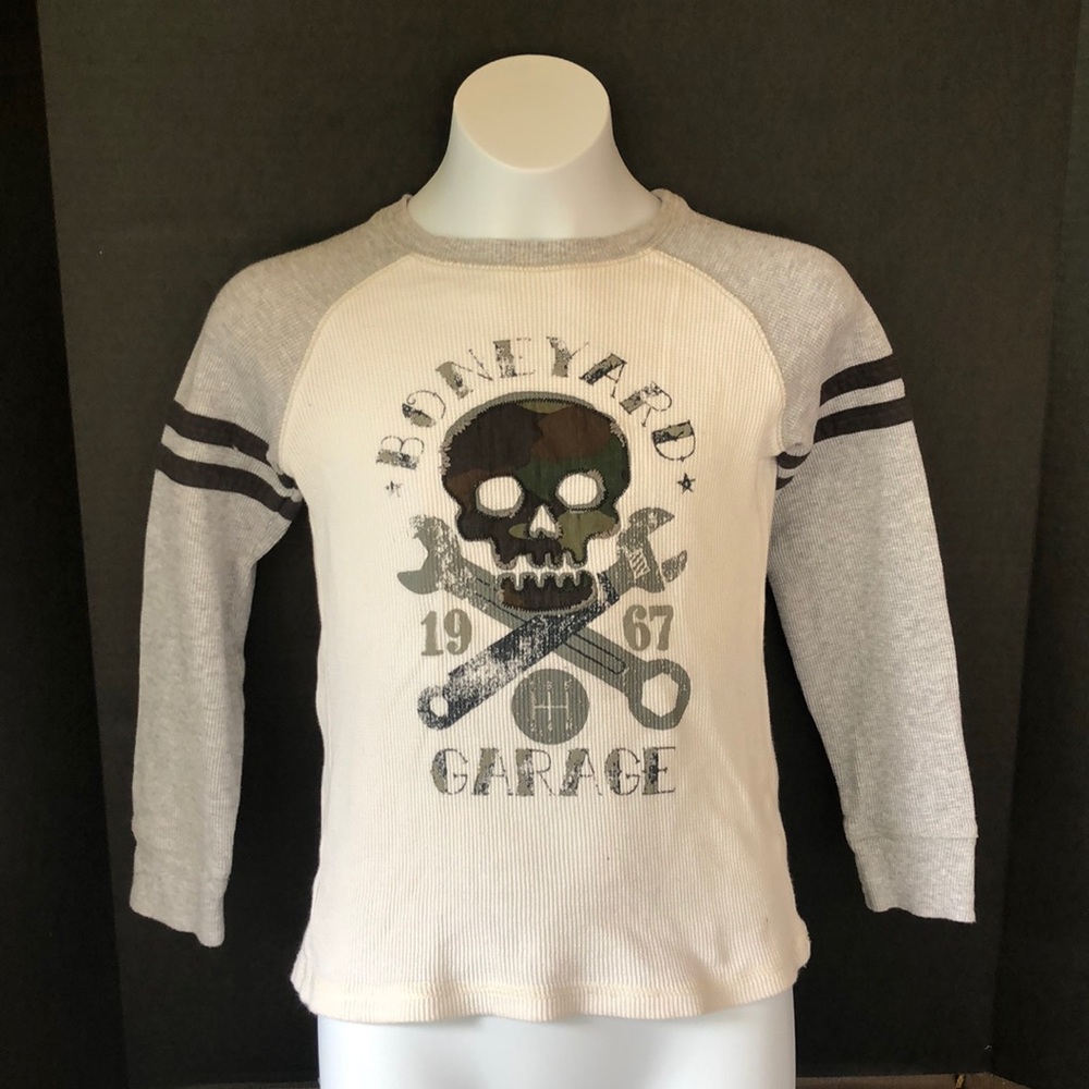 Boys Thermal L/S BONEYARD GARAGE shirt